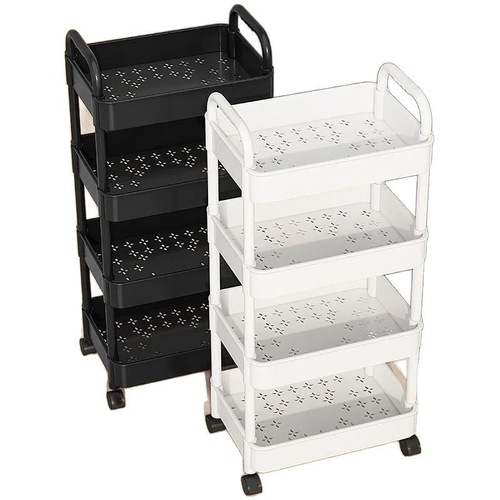 Small Cart Storage Rack Kitchen Bedroom Floor Multi-layer Snack Shelf Household Portable Storage Rack Wholesale Daily Necessities