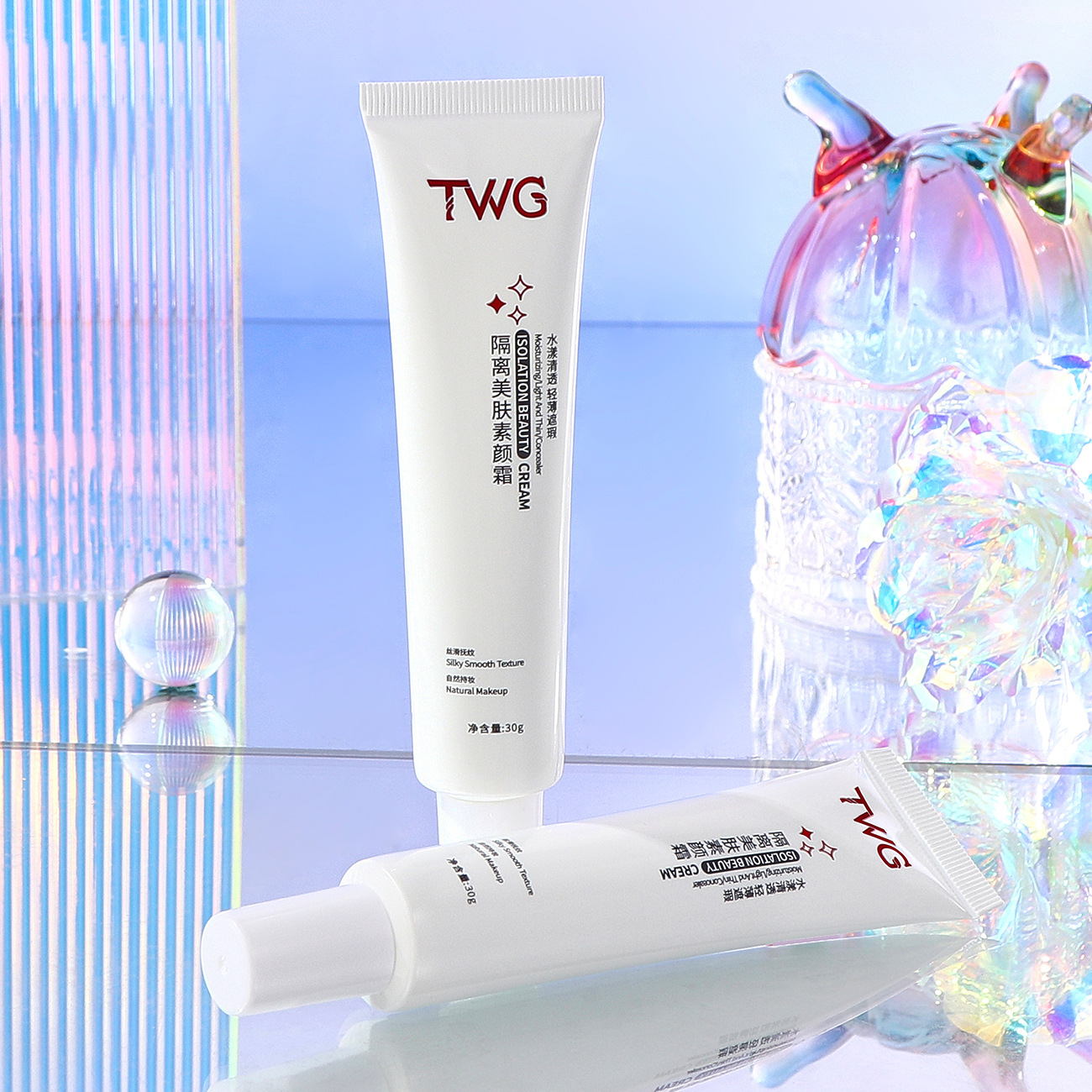 TWG Makeup cream for skin care, makeup primer, moisturizing brightening foundation, shrinks pores 4