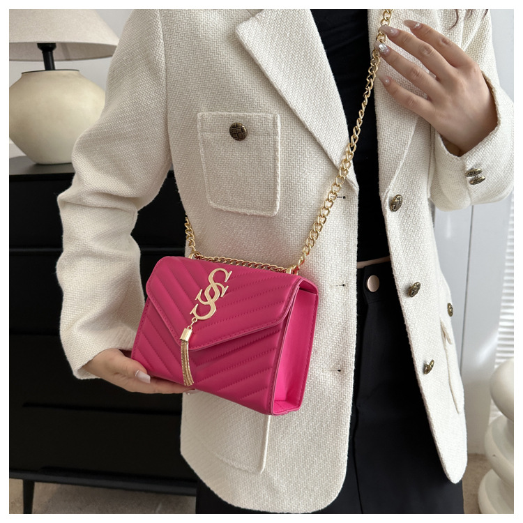 Damen Handtasche Im Western Stil Mit Kette Und Umhängefunktion_voghion.com