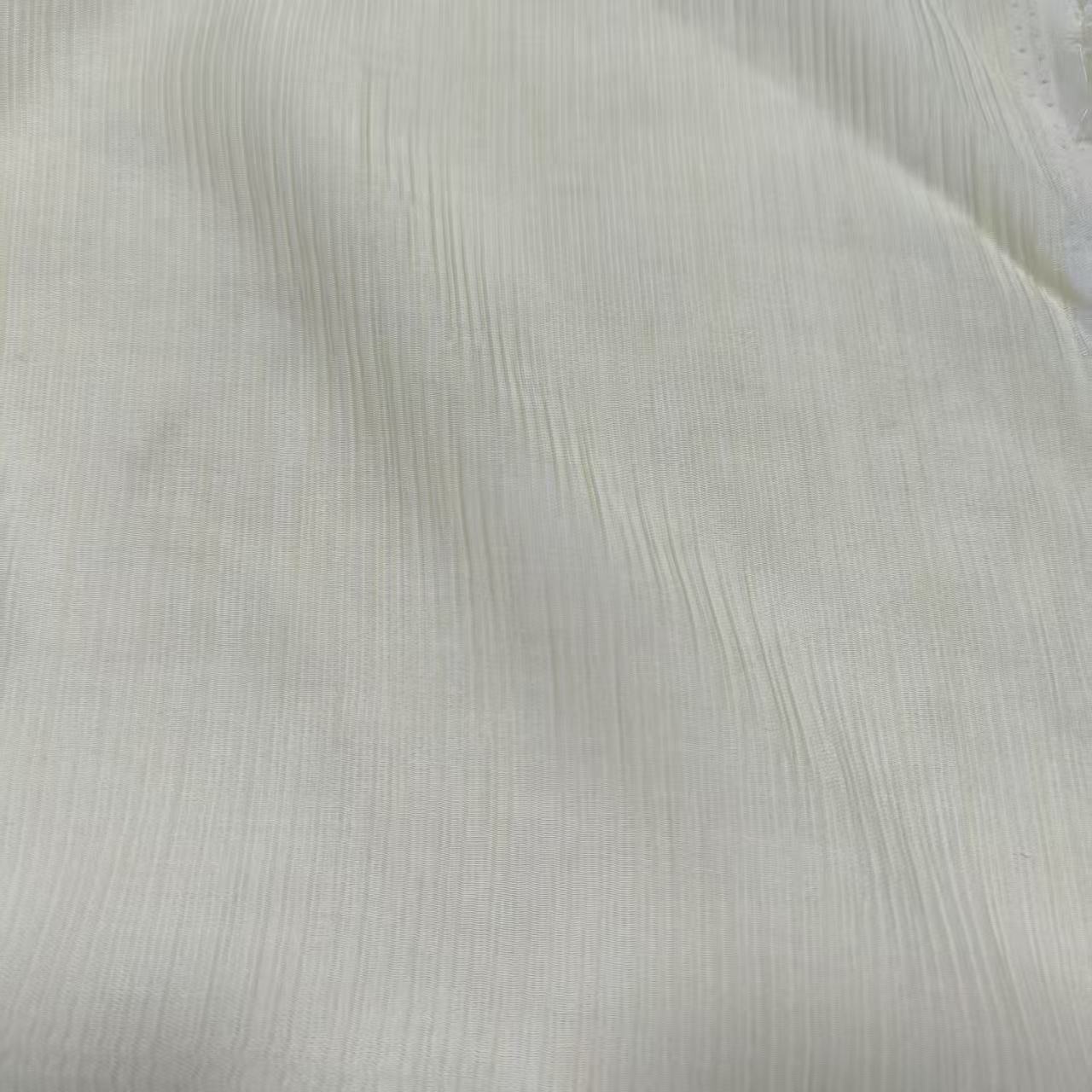 天丝顺纡绉雪纺面料 汉服衬衫布料 半透明杨柳皱 轻盈垂感