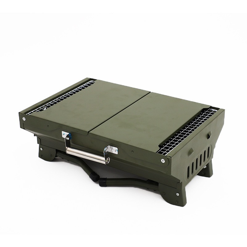 Folding BBQ Grill for Outdoor Camping and Picnics, Charcoal Portable BBQ