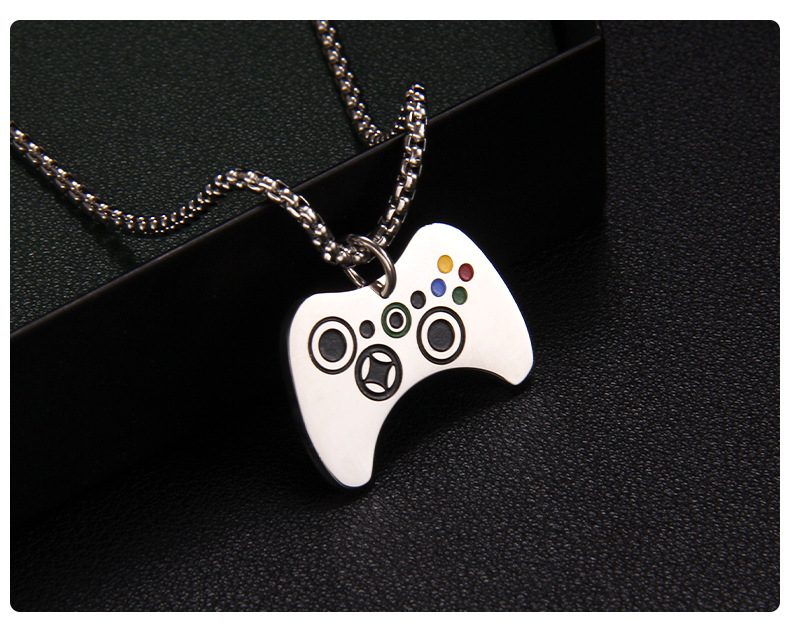Fashion Gamepad 201 Stainless Steel Enamel Unisex Pendant Necklace display picture 8