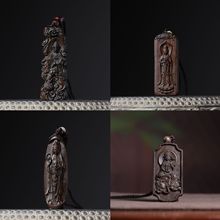 工厂直销名贵沉香木观音手工款吊坠挂饰批发木制饰品直播间引流款