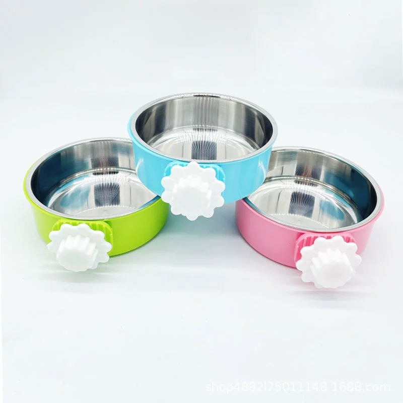 Клетка для кошек Висячие чаши для кошек Висячие чаши для кошек Висячие чаши для кошек из нержавеющей стали анти-опрокидывания