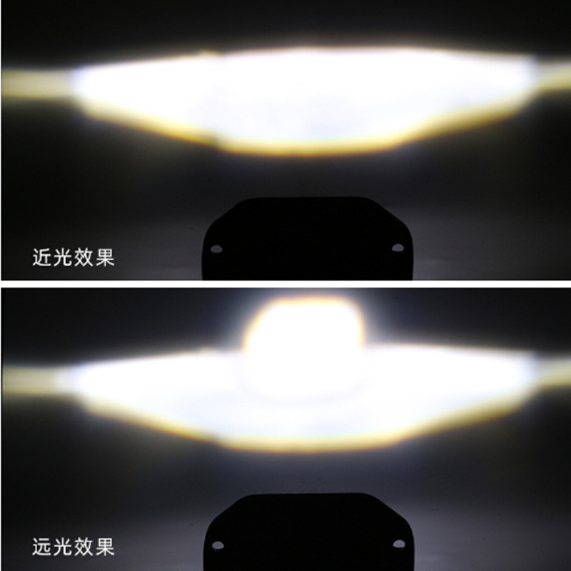 Lámpara de trabajo LED cuadrada de Wrangler Cross Country Vehicle Angel Eye Spotlight incrustado en barra delantera red de niebla modificada