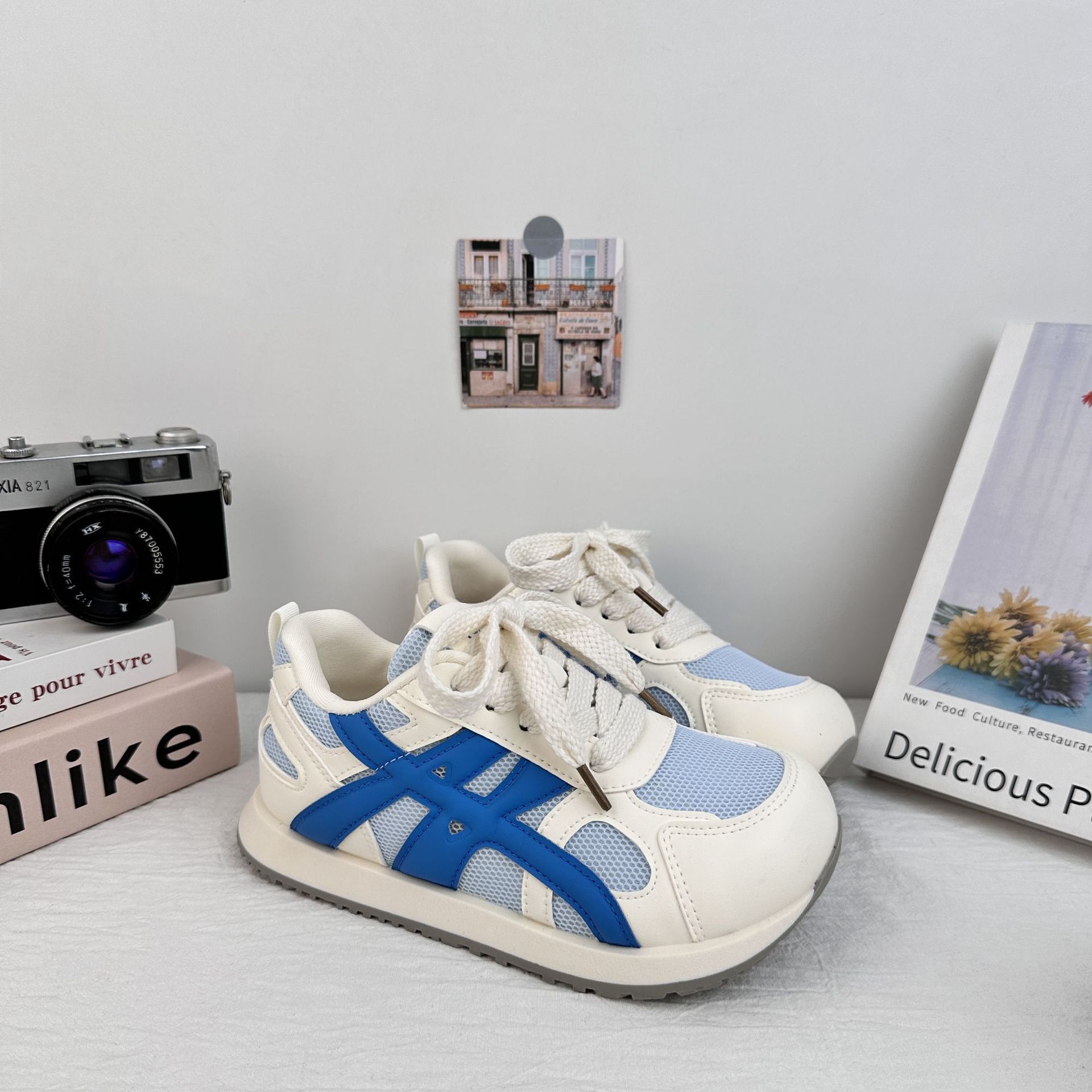 Zapatos de entrenamiento de ondas gruesas de mujeres 2025 nuevos zapatos de verano respirables de red Gump zapatos de skate casuales