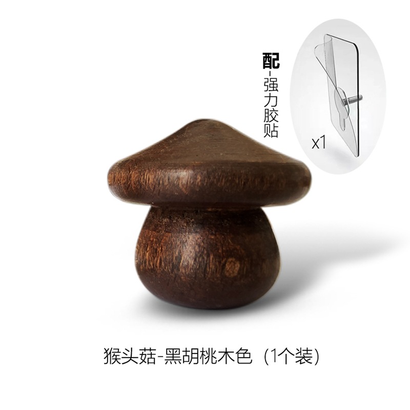 Gancho de pasta de madera simple pared colgando ropa gancho de pared-percha libre detrás de la puerta dormitorio decorativo gancho pegajoso al por mayor