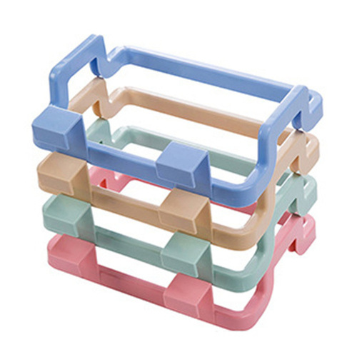 Kitchen door-back portable garbage bag holder, door-back rag rack, trash can rack, kitchen door-mounted trash can