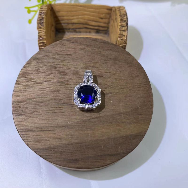 Cartoon Style Geometric Copper Zircon Pendant Necklace 1 Set