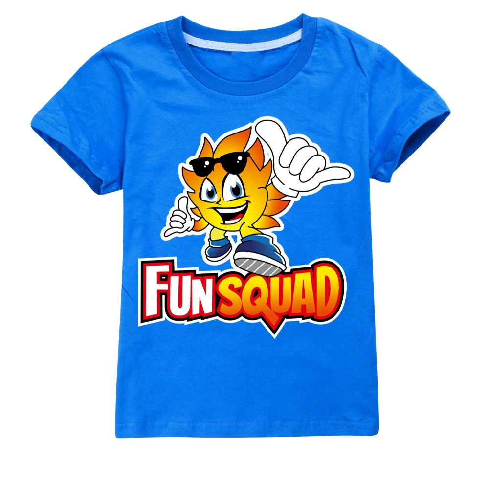 Children's cotton T-shirt Boy Fun Squad Gaming Cartoon T shirt Print Kids T-shirt Girl's Harajuku Summer 3D Short Sleeve T-shirt t-shirt in kid	