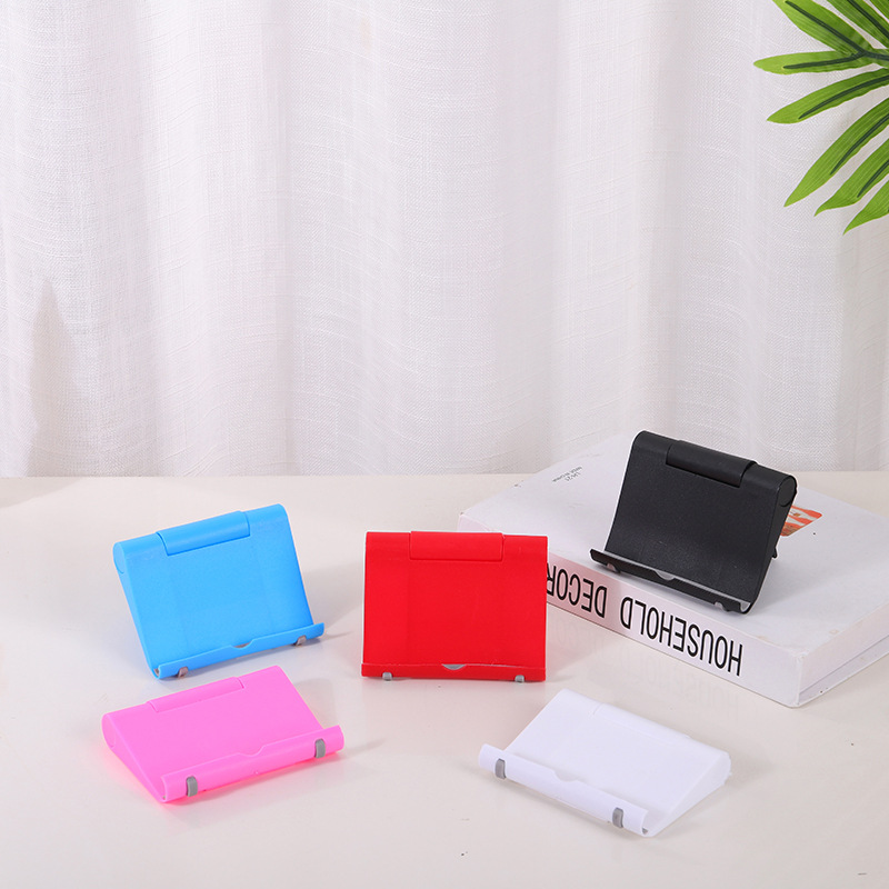 Creativo perezoso soporte de teléfono móvil de escritorio simple soporte de teléfono móvil de plástico plegable regalos al por mayor regalos se pueden imprimir LOGO