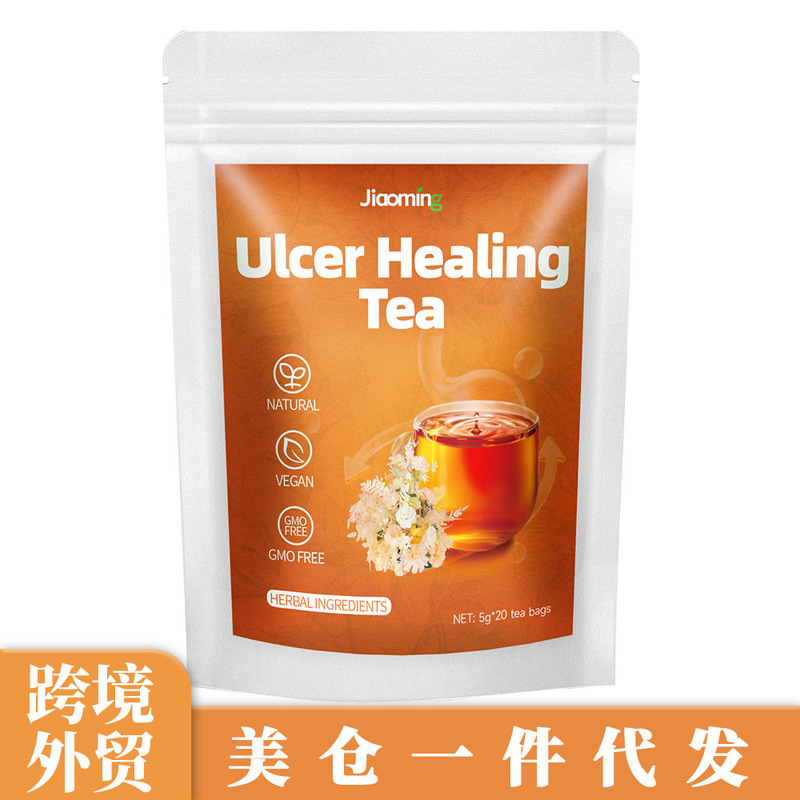 Foreign Trade Cross-Border Ulcer Healing Tea Triangle Sachets with Hericium, Clove, and Sea Buckthorn Combination Tea Bags