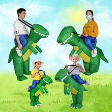 跨境万圣节霸王龙充气服搞怪校园儿童节舞台表演服装恐龙充气服