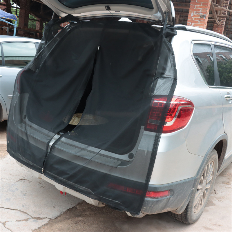 Ventana de la pantalla puerta trasera del coche a prueba de mosquitos pantalla de la sombrilla ventana magnética auto-conducción equipo de viaje maletero ventilación malla a prueba de insectos