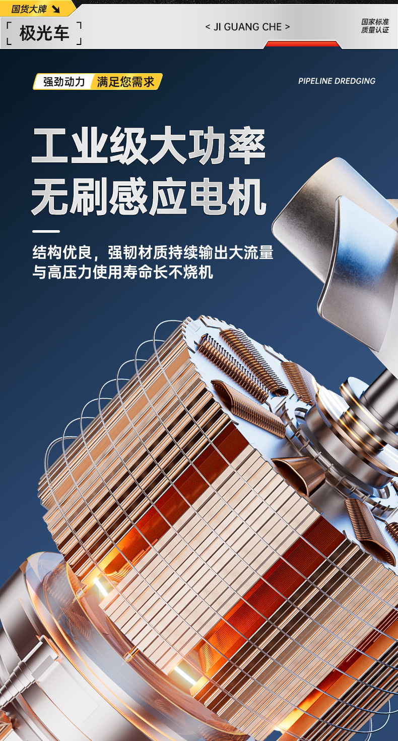 220v high pressure pipeline high pressure gun electric water mouse sewage cleaning machine nozzle