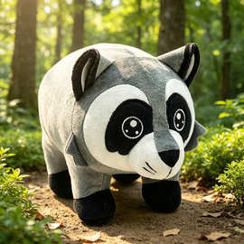 跨境新品Jimothy raccoon plush西雅图吉莫西野生浣熊玩偶公仔