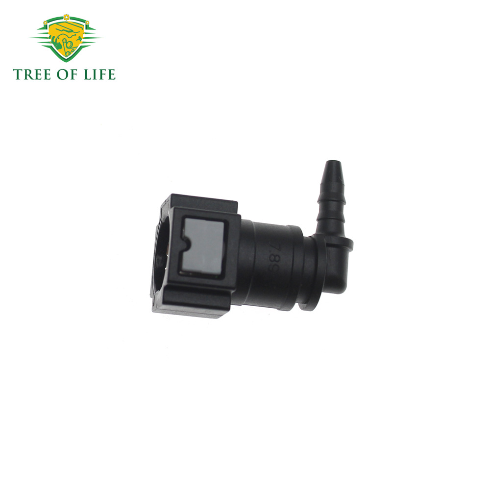 ID3 7.89 90-degree car fuel line quick connector hose fitting nylon oil pipe quick connect and quick release