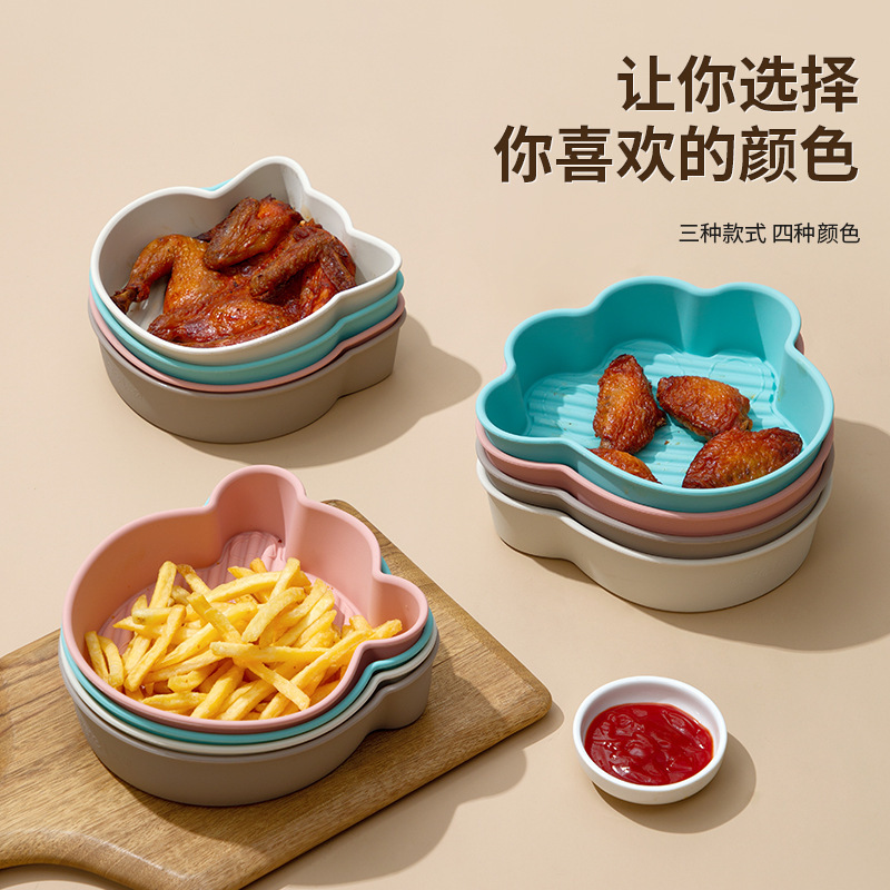 Placa de silicona de dibujos animados freidora de aire placa de horno molde de pastel horno molde de horneado en forma de animal