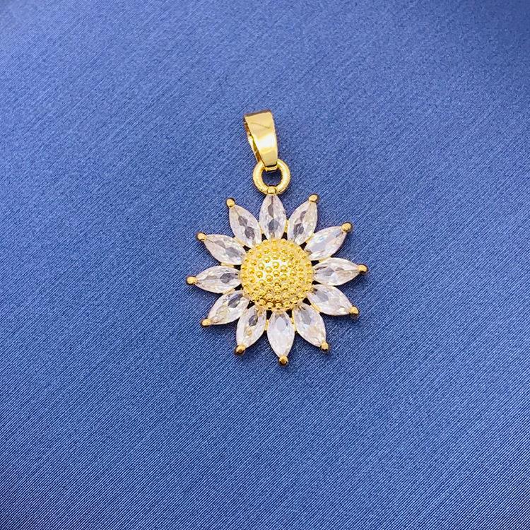 2022 nuevo trébol giratorio simple cien colgante fuente joyería fábrica al por mayor directa sin cadena