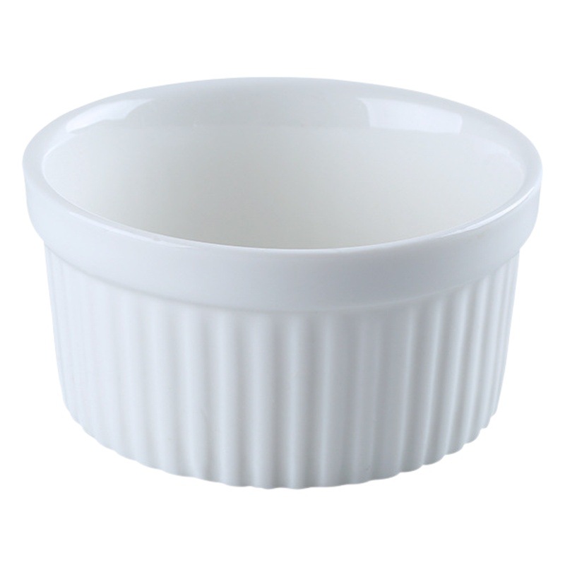 Cerámica shufulei tazón para hornear doble piel leche postre tazón pudín taza pastel al vapor tazón de pan taza de rayas molde para hornear