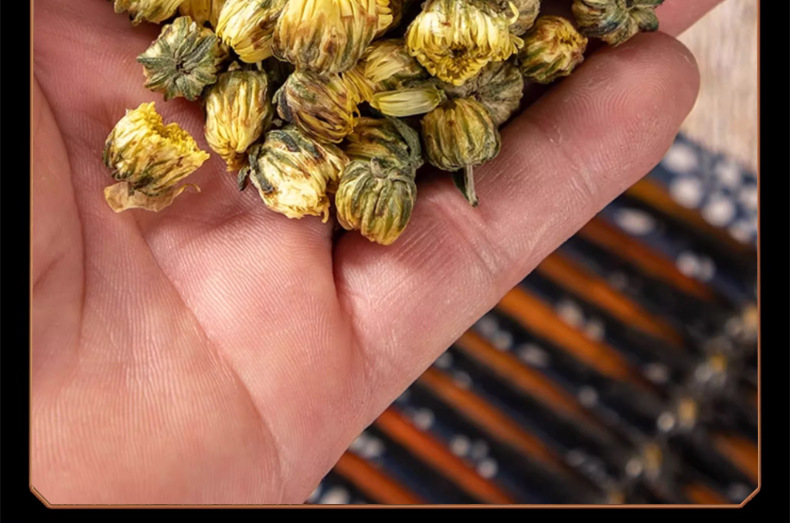Tai Ju Chrysanthemum Tea Buds Tongxiang Hang Bai Ju Loose Dried Flower Herbal Tea 500g Bulk details