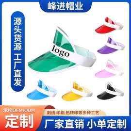 厂家直销现货PVC帽空顶太阳帽速干防水防晒帽促销礼品帽低价批发