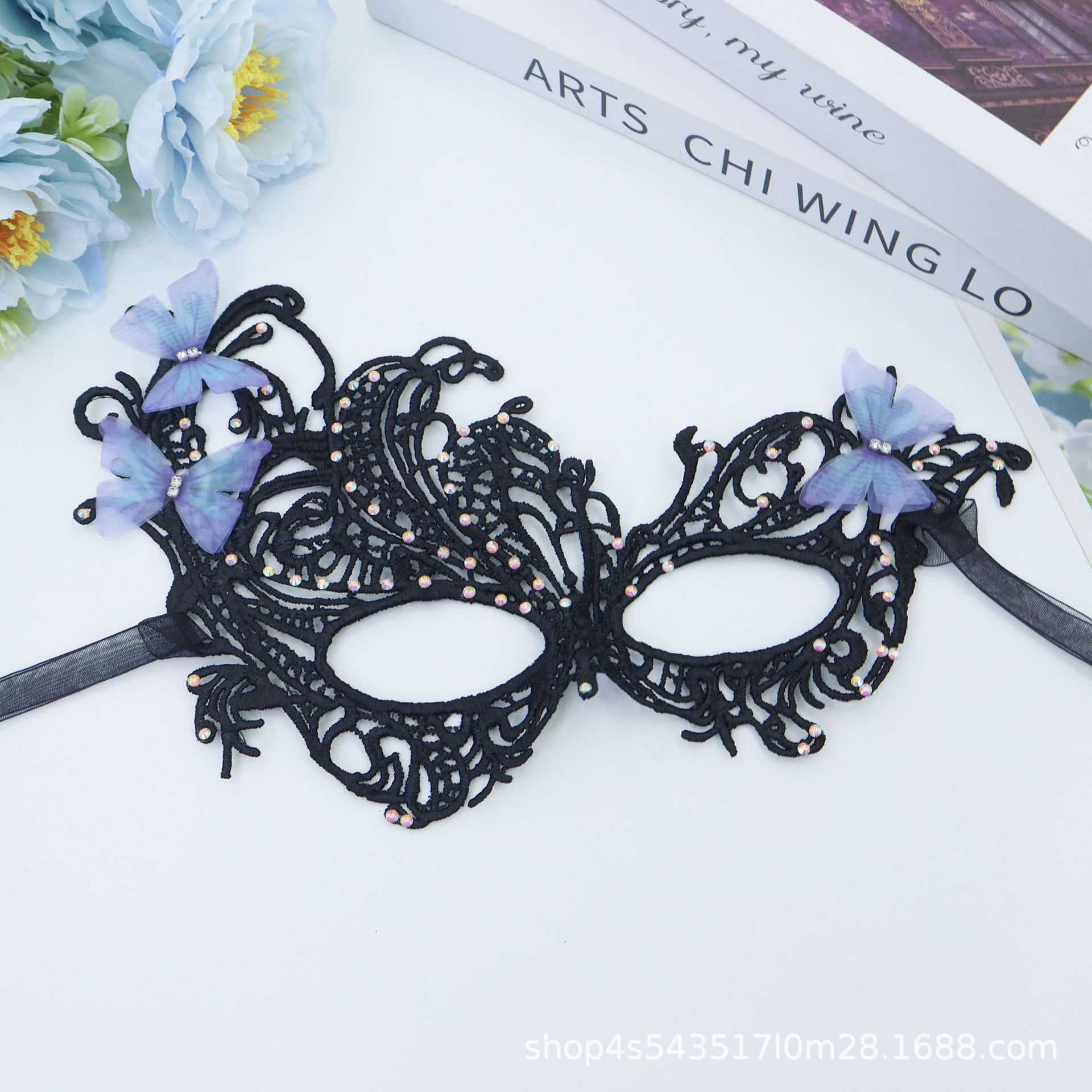 Ventas transfronterizas calientes de Halloween máscaras de encaje de Phoenix máscaras de rendimiento de máscaras sexuales de la reina