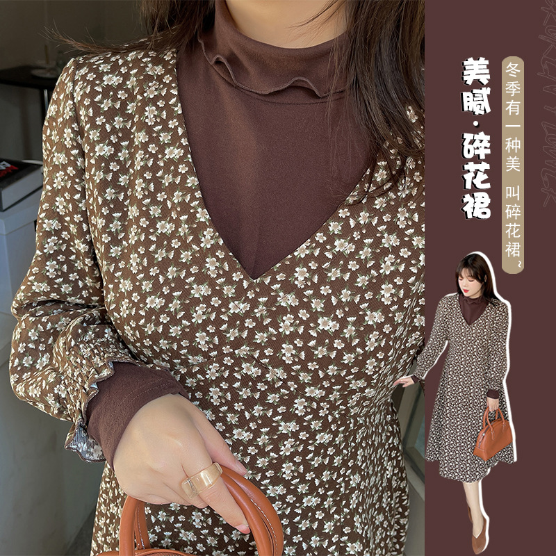  冬  XL-4XL 大きいサイズ ワンピース