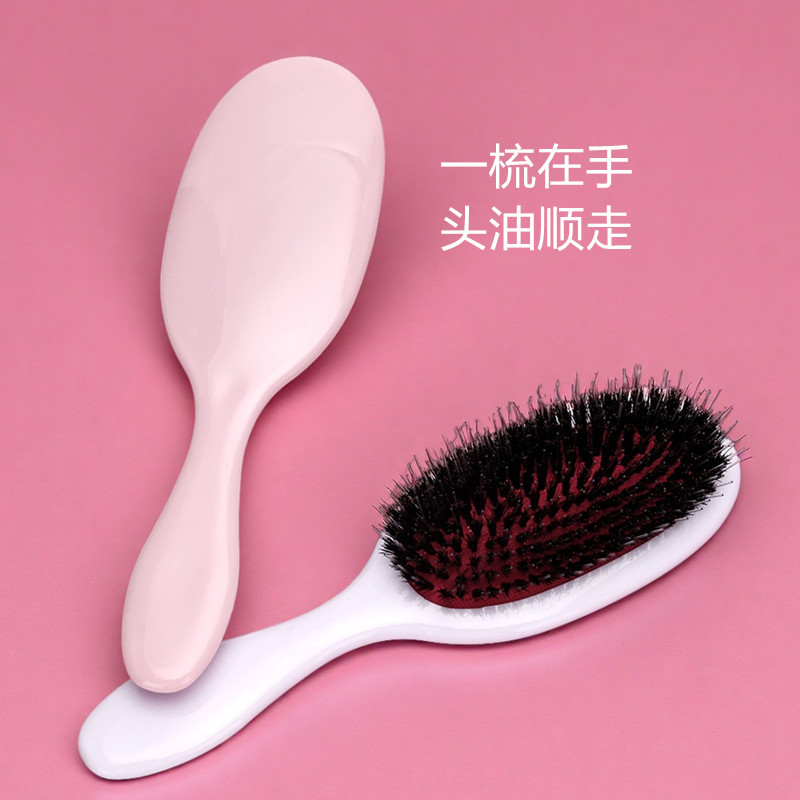 Pein de cabello de cerdas de cerdo dientes de nylon airbag para damas pein de cabello suelto pein de cabello limpio pein de cabello de aire pein de cabello