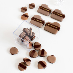 チョコレートパフセット植毛パフ多色化粧化粧綿パフクロスボーダーパフ綿パフ