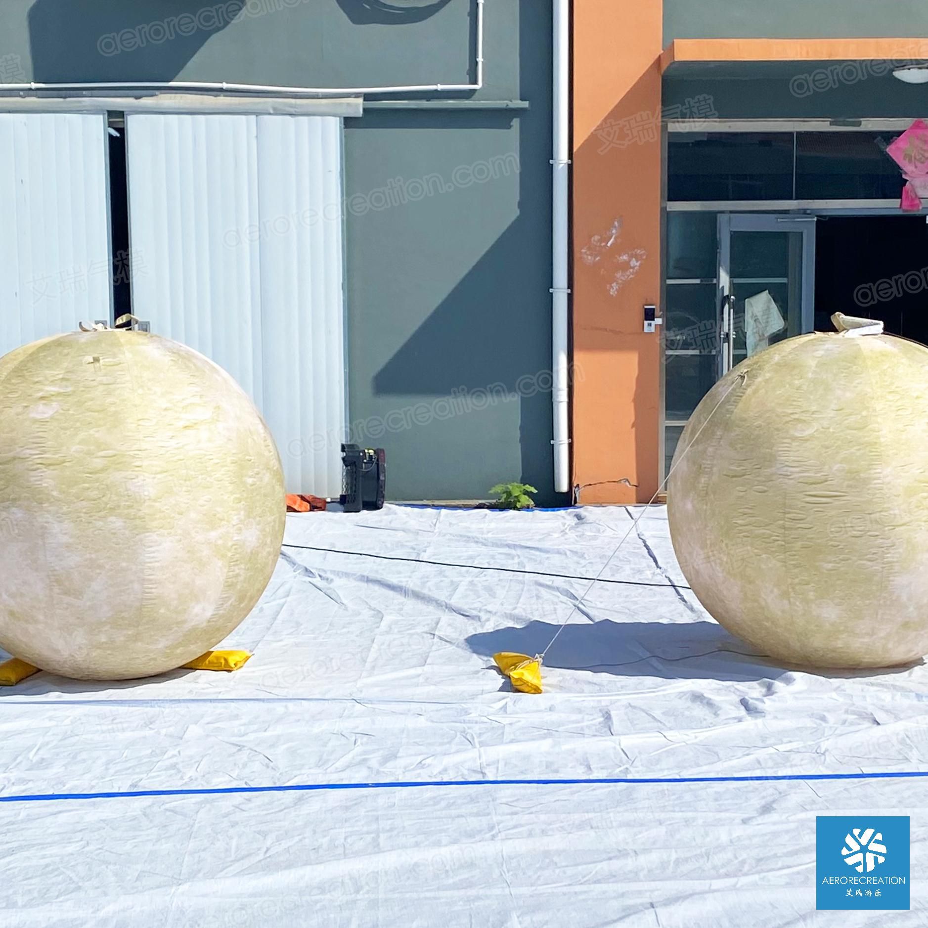 【厂家直销  批量发货】直径1.5m 悬挂BBG月球中秋气模发光美陈