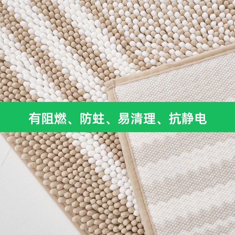 Alfombras de lujo estilo crema para balcones, felpudos de entrada, alfombras de cabecera, alfombras para pies, alfombras domésticas, alfombras de cabecera de cobertura completa al por mayor