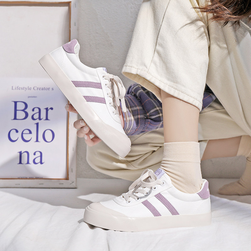 名将2021春季帆布女ulzzang低帮韩版ins潮小白鞋学生板鞋MJ-8777