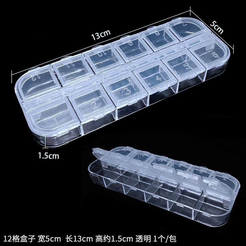 手作りdiyアクセサリー材料整理ケース収納ケース透明取り外し可能プラスチックケースピアスケース収納ケースツール|undefined