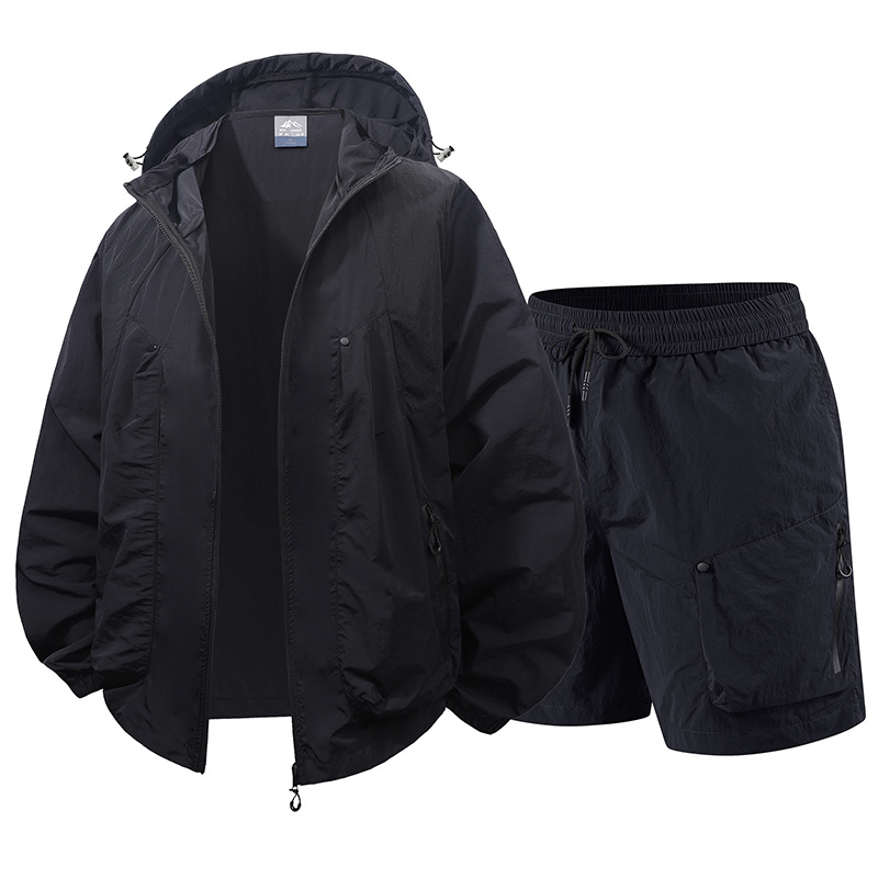 Conjunto de sudadera con capucha ligera con protección solar UPF para hombre, tejido transpirable y refrescante, traje de pesca para exteriores en varios colores._voghion.com