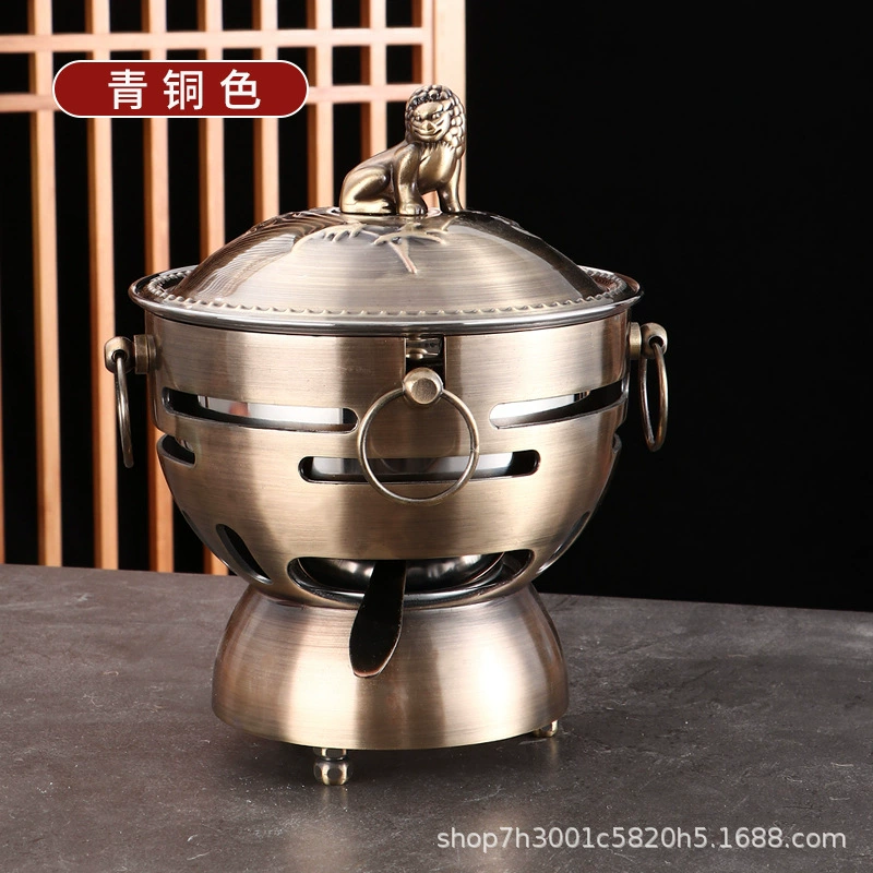 Стальная нержавеющая сталь мисный буфет для еды, один горшок, antique copper, очищенное масло, экологически чистое масло для горячего горшка, одноперсональный кипятильник для коммерческого использования