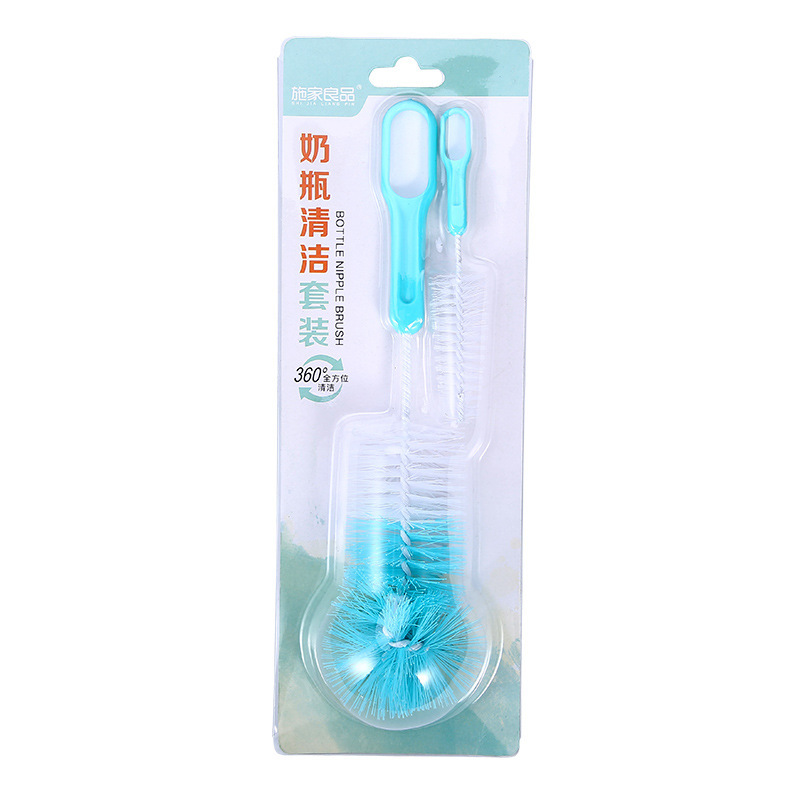 Baby products bottle brush suit baby bottle cleaning tool combination bottle brush suction tube brush nipple brush Baby products bottle brush suit baby bottle cleaning tool combination bottle brush suction tube brush nipple brush