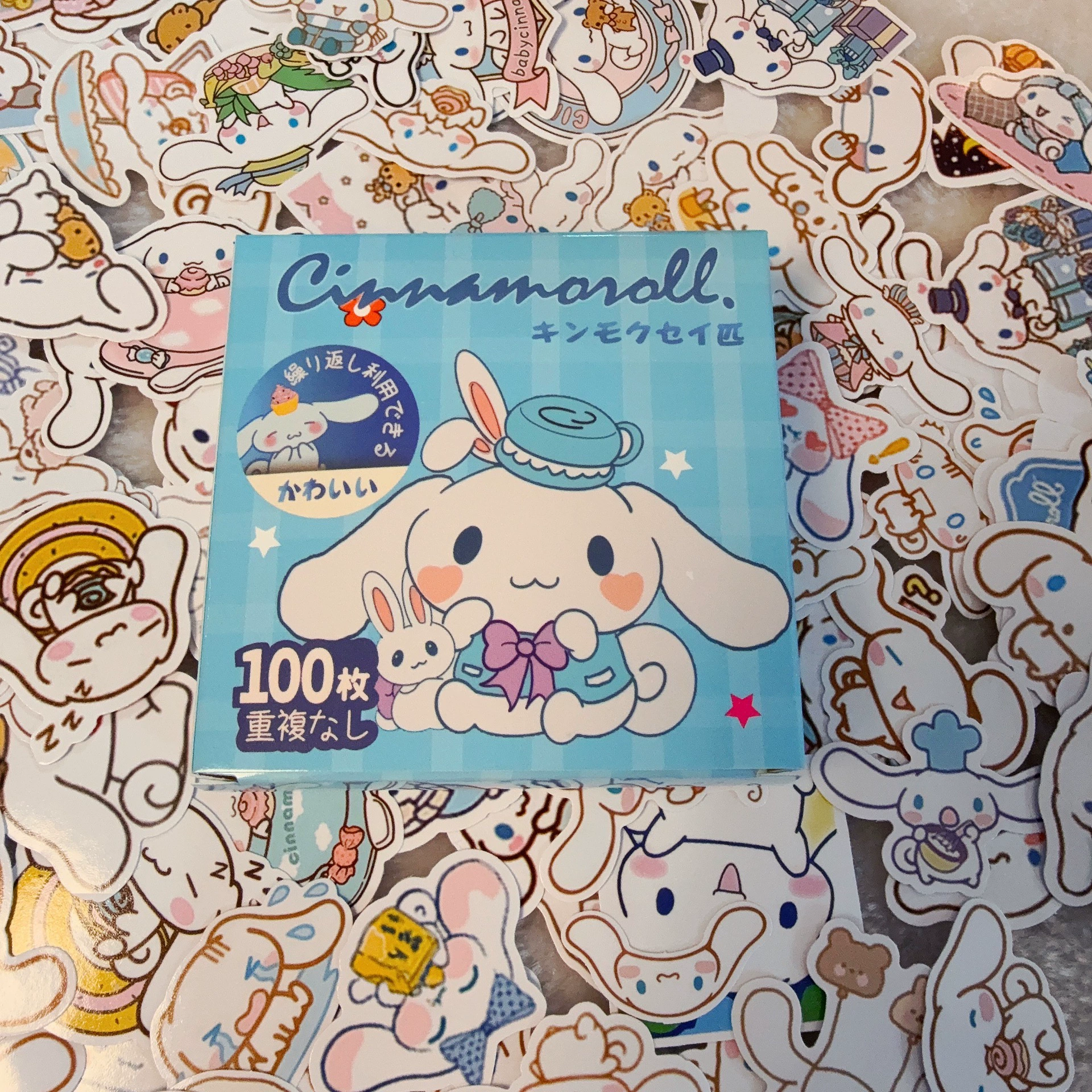 Стикер Sanrio водонепроницаемый резервуар Lomi Hello Kitty кот детские наклейки большие уши пудинг собака масло медведь