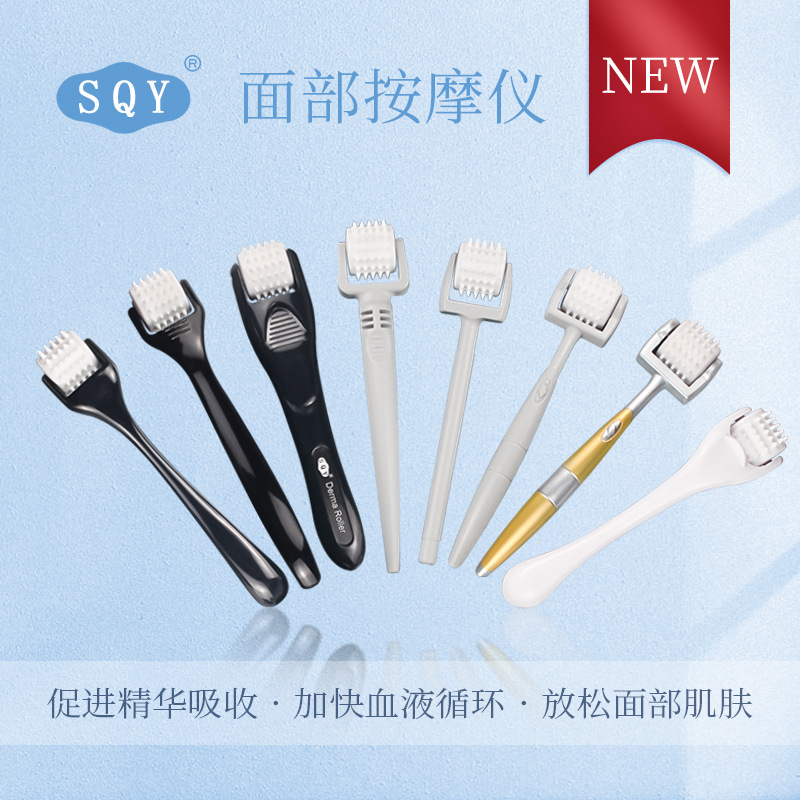 Sqy Facial Massager Facial Lifting and Tightening Head Roller Massager Beauty Head Therapy Meridian Dredging Massage