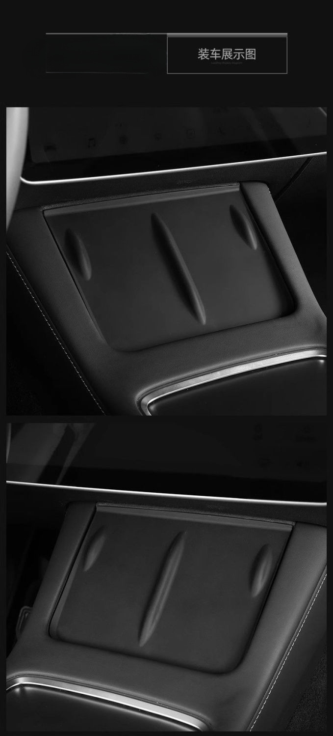 Suitable for Tesla's New Version Modely/3 Wireless Charging Silicone Pad Central Control Anti-Slip Pad Modification Accessories Wholesale