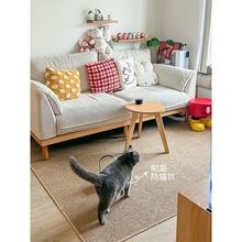 日式客厅地毯2025新款卧室床边地垫仿剑麻高级房间布置防水