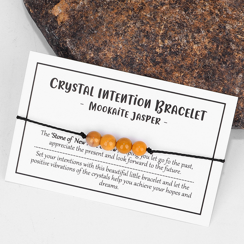 1 Piece Simple Style Round Stone rope Beaded Womenu0027S Bracelets