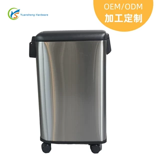 定制20L 双桶储粮桶 带滚轮粮勺密封宠物粮桶 家用猫粮狗粮储存桶