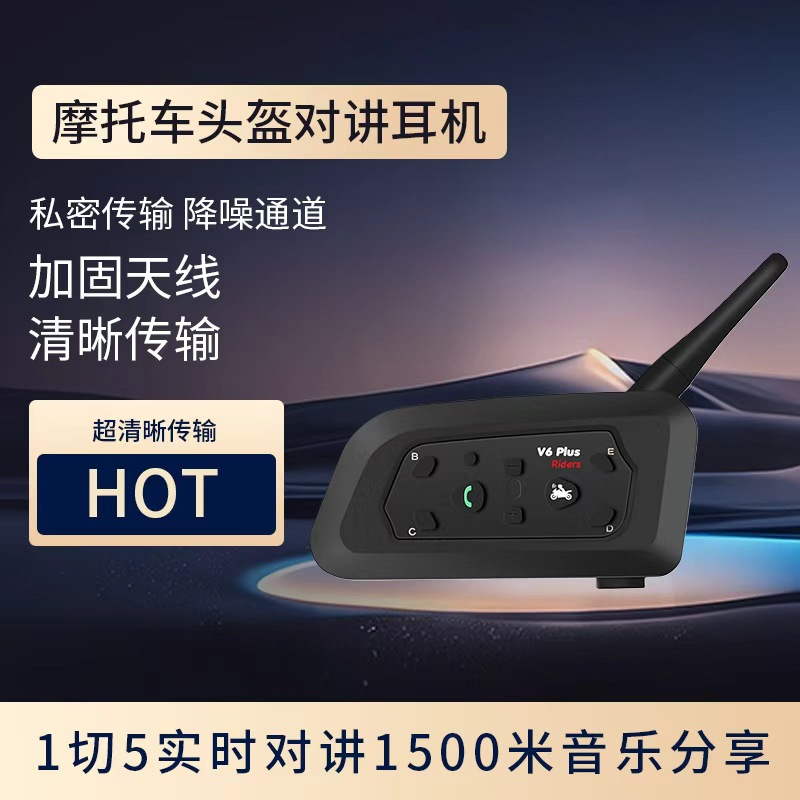 Casco de motocicleta transfronterizo auriculares Bluetooth para llevar intercomunicador inteligente de reducción de ruido auriculares inalámbricos llamadas