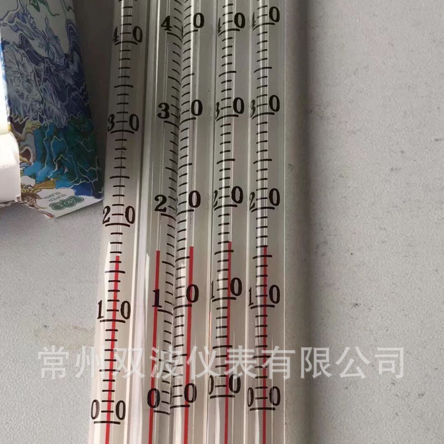 供应玻璃棒式液体水银酒精工业温度计-100-500℃