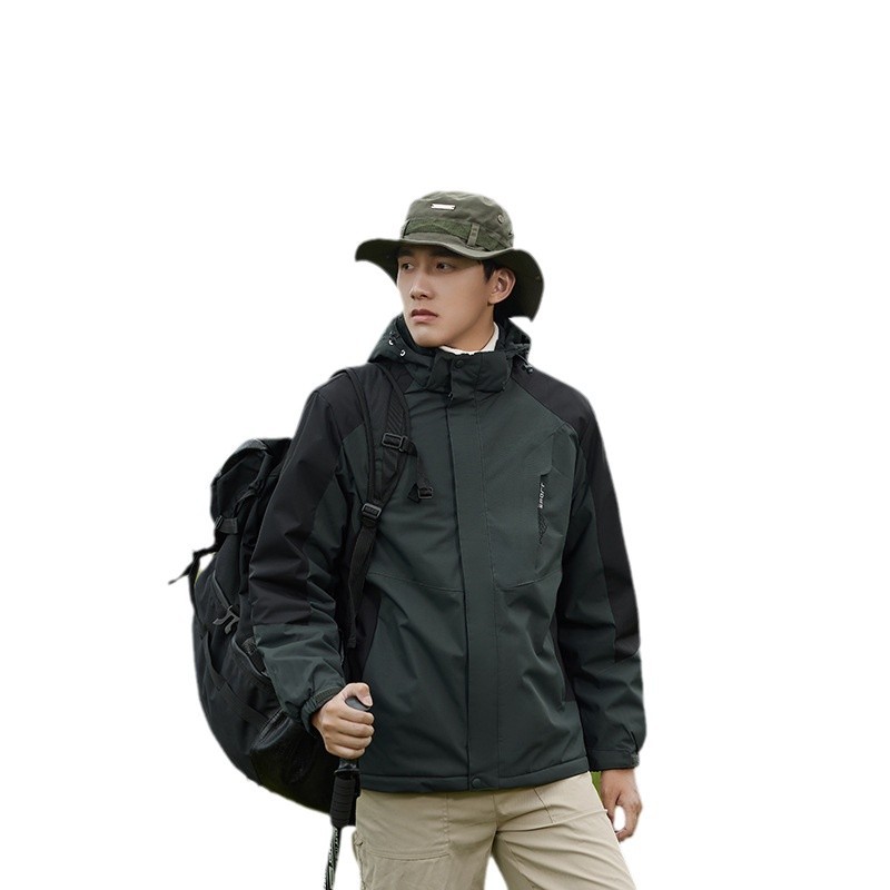 Chaqueta Acolchada con Capucha para Parejas de Poliéster, Con Capucha, Térmico, para Invierno y Uso Casual image 5