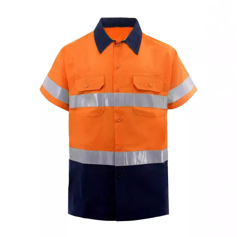 High Visibility Reflective Security Men Traffic Warm Security Workwear Polo Shirt