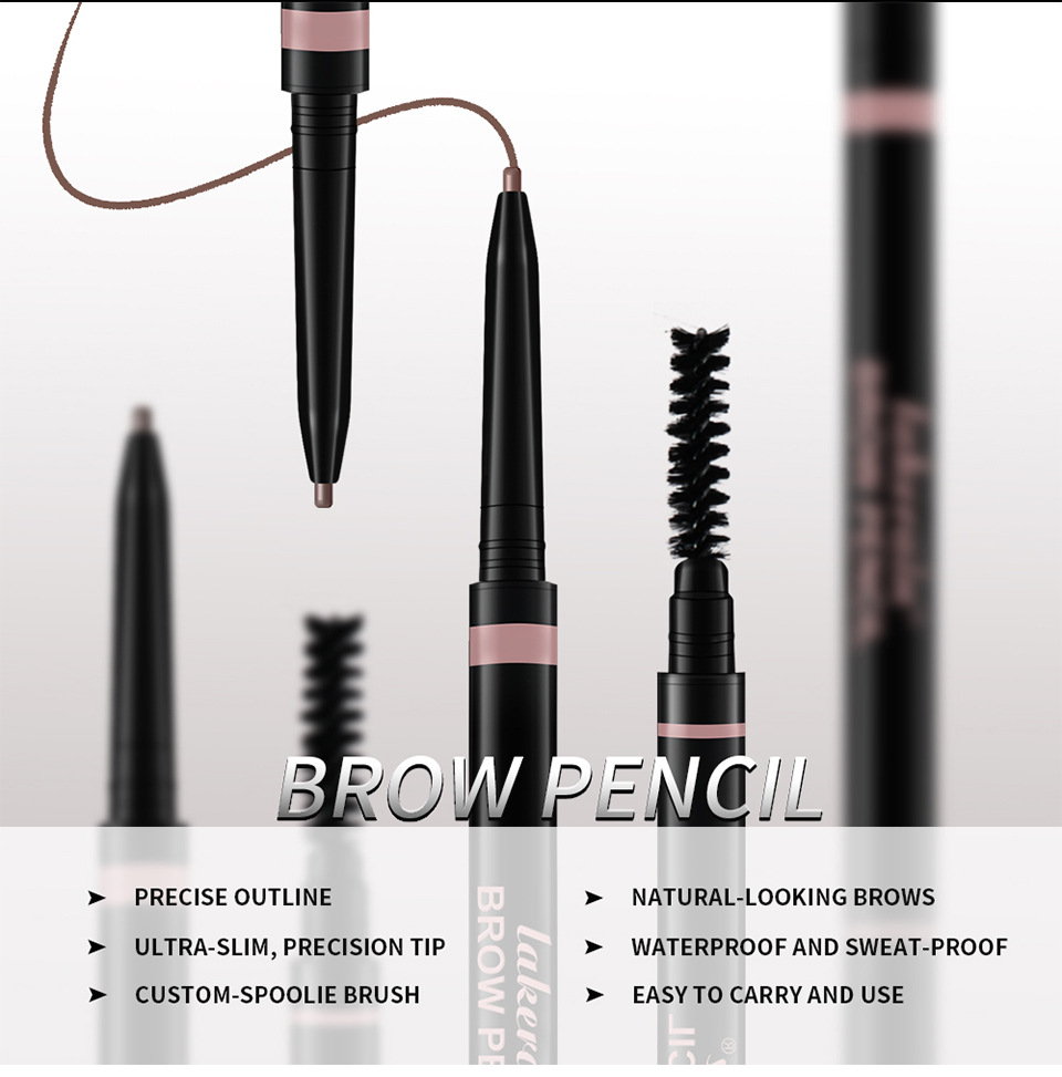 Lakerain Eyebrow Pencil Two-in-One Wild Eyebrow Pencil Item Picture