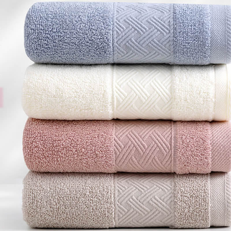Direct Sale of 100% Cotton 32-Ply Hotel Thick Towels, 100% Cotton Class a Absorbent Face Towels for Adult Household Use