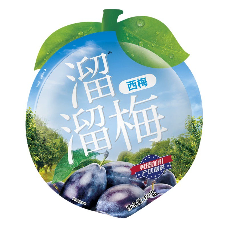 60 г различных вкусов сухофруктов цукаты Слива зеленая слива снег Слива зеленый чай Слива закуска оптом